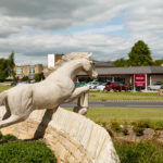 Horse statue outside Mercure Wetherby Hotel