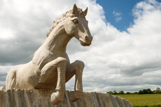 Horse statue outside Mercure Wetherby Hotel