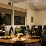 The Brasserie restaurant at Mercure Wetherby Hotel, close up of food on table, salmon, vegetables